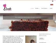 Tablet Screenshot of escalesansgluten.com